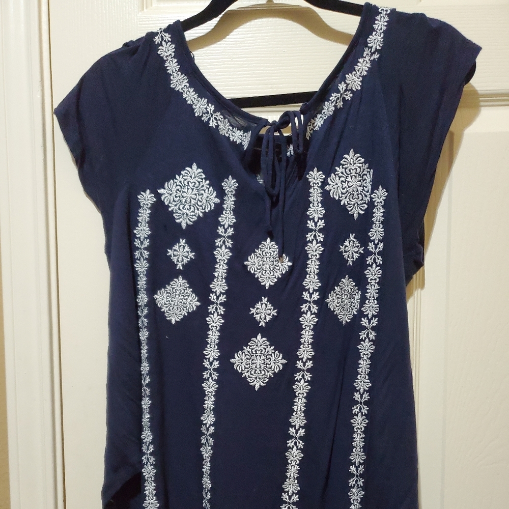 INC International Blue shirt